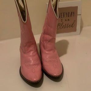 Pink cowgirl boots